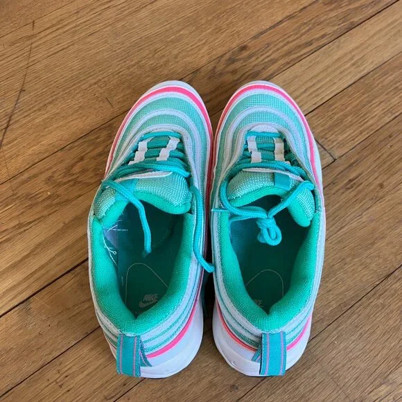 Nike Pink Turquoise White Nike Sneakers size 8 - Picture 2 of 5